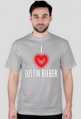 I LOVE JUSTIN BIEBER męska