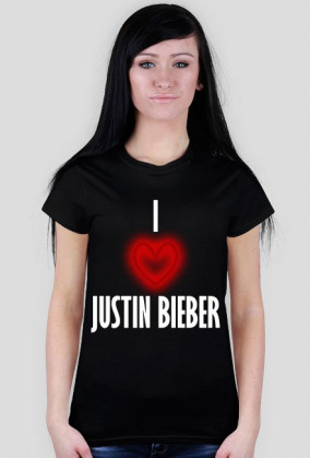 I LOVE JUSTIN BIEBER damska