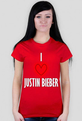 I LOVE JUSTIN BIEBER damska