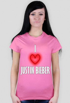 I LOVE JUSTIN BIEBER damska