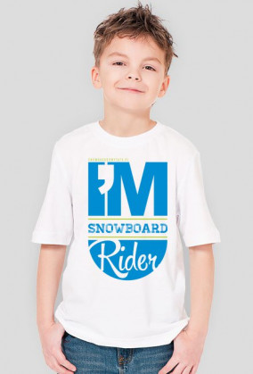 Koszulka dla chłopca - I'M SNOWBOARD RIDER