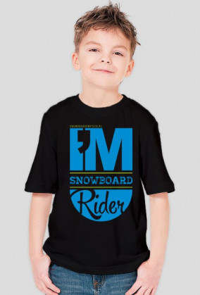 Koszulka dla chłopca - I'M SNOWBOARD RIDER