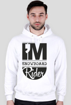 Bluza męska z kapturem - I'M SNOWBOARD RIDER