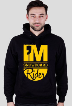 Bluza męska z kapturem - I'M SNOWBOARD RIDER