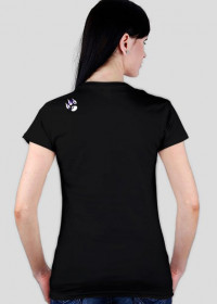 Ying Yang Owl koszulka damska czarna