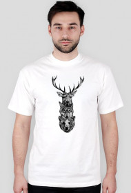 Deer Wolf Bear white męska