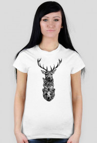 Deer Wolf Bear white damska
