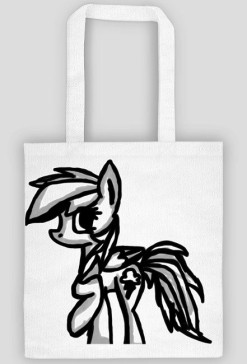 Czarnobiała Rainbow Dash Tobra