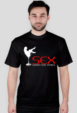 Koszulka SEX CONNECTING PEOPLE Czarna