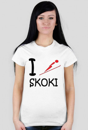 Koszulka "I love skoki" /k.