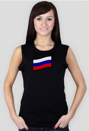 Koszulka damska, flaga rosyjska, Rosja