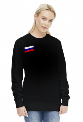 Bluza damska, nadruk: flaga rosyjska, Rosja