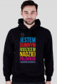 Bluza męska z kapturem - JESTEM DUMNYM RODZICEM (czarna i biała)