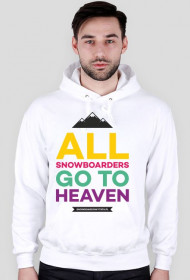 Bluza męska z kapturem - ALL SNOWBOARDERS GO TO HEAVEN (LIMITOWANA EDYCJA!)