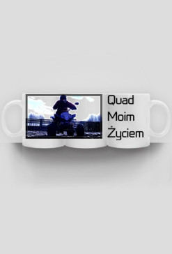 Panoramiczny kubek "Quad Moim Życiem"
