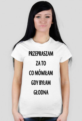 Przepraszam byłam głodna, biała.