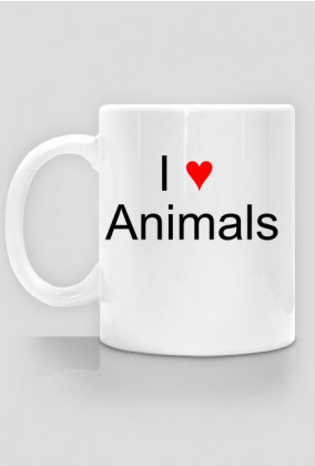 Kubek " i love animals"