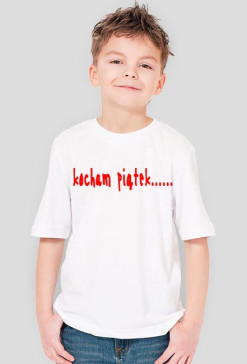 bluzka dziececa kocham piątek..