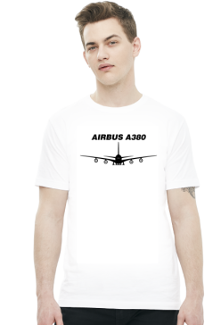 Airbus A380 - czarny z napisem