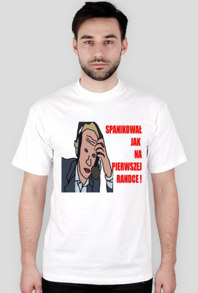 Spanikował jak ...