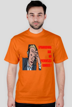 Spanikował jak ...