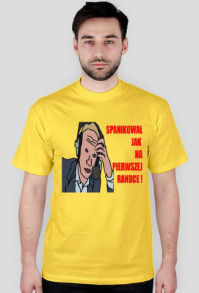 Spanikował jak ...