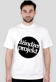 T-SHIRT męski DŻINDŻER PROJEKT czarne logo