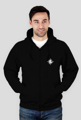 Bluza na zamek z kapturem - One love. Pada