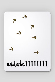 podkładka pod myszkę asdabc