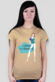 Z głową w chmurach - damski t-shirt