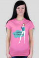 Z głową w chmurach - damski t-shirt