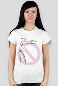 Uważaj na tatę - damski t-shirt