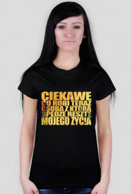 Ciekawe co robi* Damska czarna*