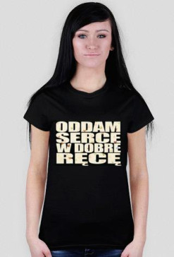 Oddam serce * Damska czarna *