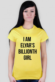Koszulka damska I Am Elyar's Billionth Girl