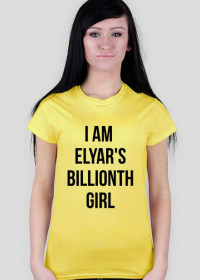 Koszulka damska I Am Elyar's Billionth Girl