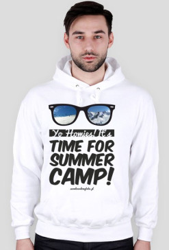 Bluza męska z kapturem - TIME FOR SUMMER CAMP!