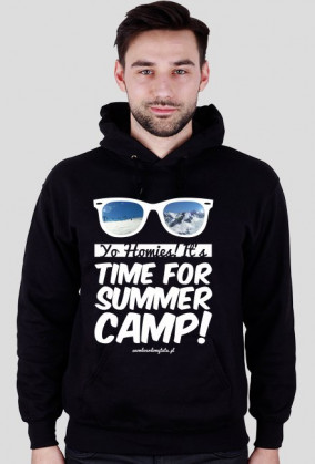 Bluza męska z kapturem - TIME FOR SUMMER CAMP!