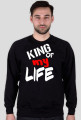 Bluza "KING OF MY LIFE" czarna