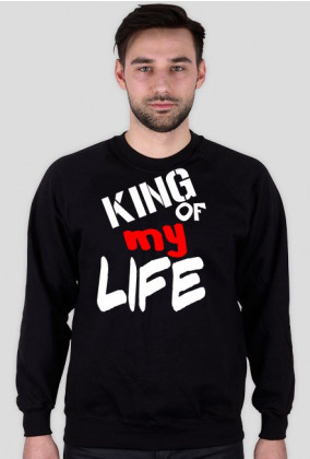 Bluza "KING OF MY LIFE" czarna