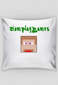 Poduszka z steve i napisem ZiomPlayGames