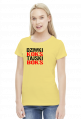 Koszulka damska "Dziwki Koks, Tajski Boks"
