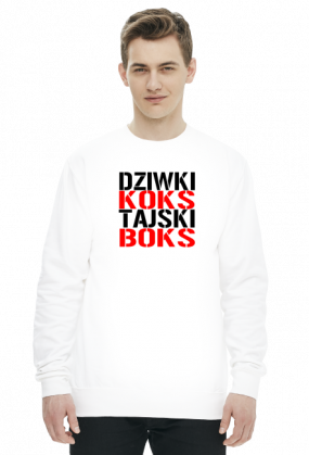 Bluza męska "Dziwki Koks, Tajski Boks"