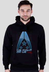 Alliance - We fight or we die [czarna] | Męska hoodie