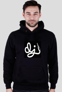 DJ - bluza z kapturem (czarna)