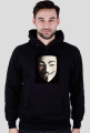 Anonymous mask & expect us. Bluza z kapturem.