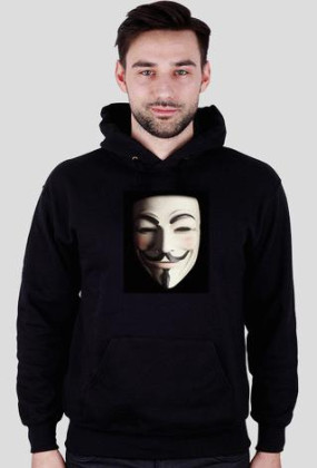 Anonymous mask & expect us. Bluza z kapturem.