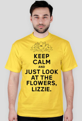 The Walking Dead - Look at the flowers męska (czarny nadruk, kwiaty)