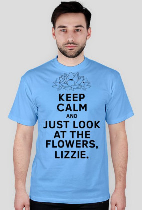 The Walking Dead - Look at the flowers męska (czarny nadruk, kwiaty)