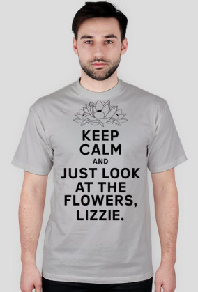 The Walking Dead - Look at the flowers męska (czarny nadruk, kwiaty)